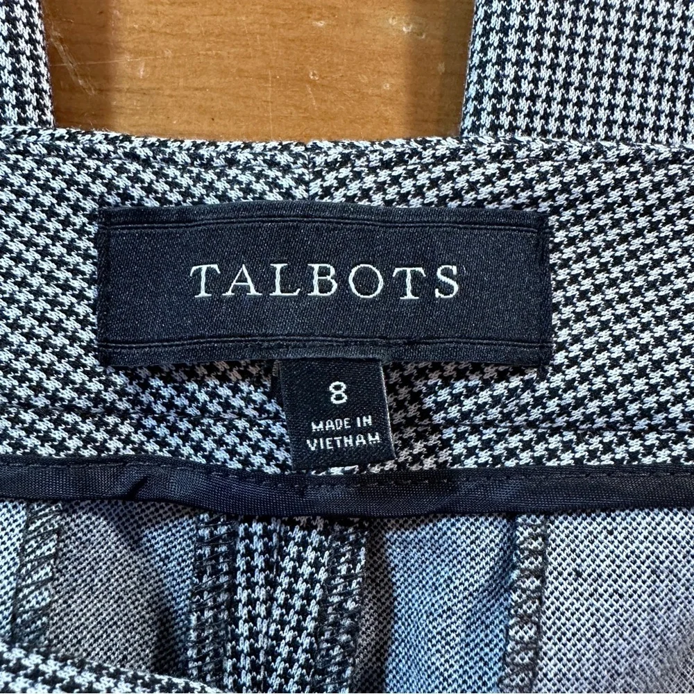Talbots Houndstooth Women's Dress Pants Size 8 - Picture 7 of 9